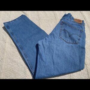 VINTAGE Levi's 550 Relaxed Fit 40x34 Blue Jeans Retro 90s Quality Denim Work